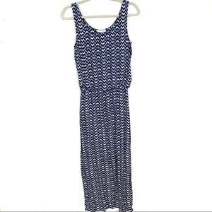 beachlunchlounge Tank Maxi Dress Blue & White Sm